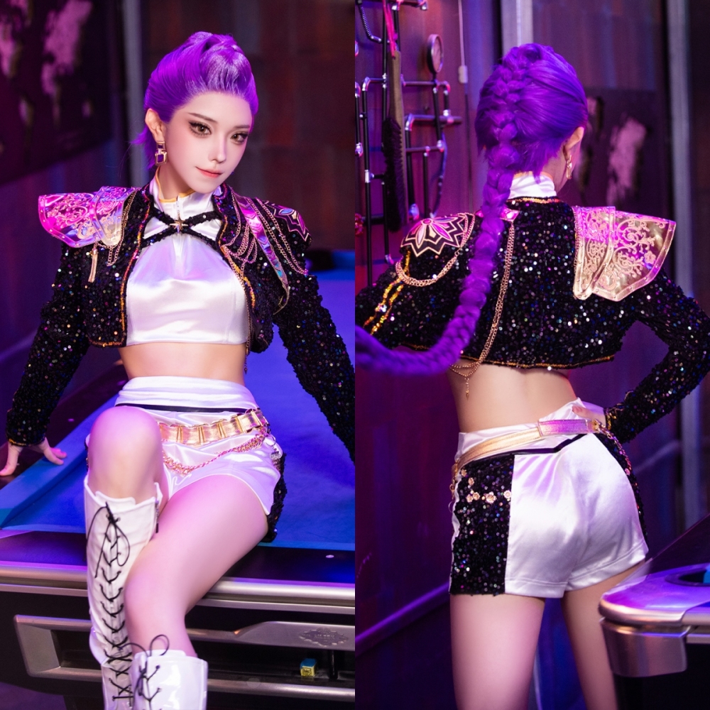 Kpop Demon Hunters Rumi Golden Stage Outfits Cosplay Costume