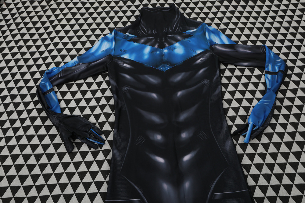 Nightwing Jumpsuit Cosplay Costume Batman Hush Blue Version
