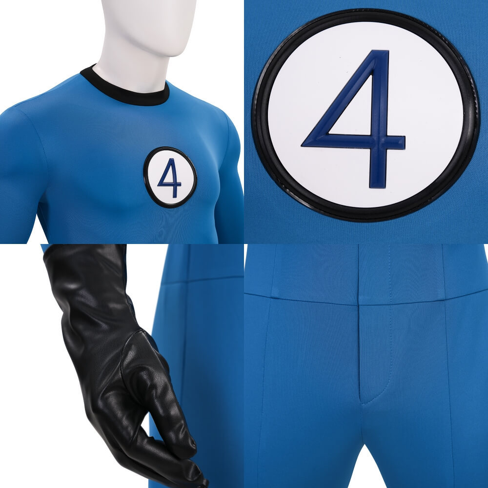 Fantastic Four Mister Fantastic Classic Suit Cosplay Costume