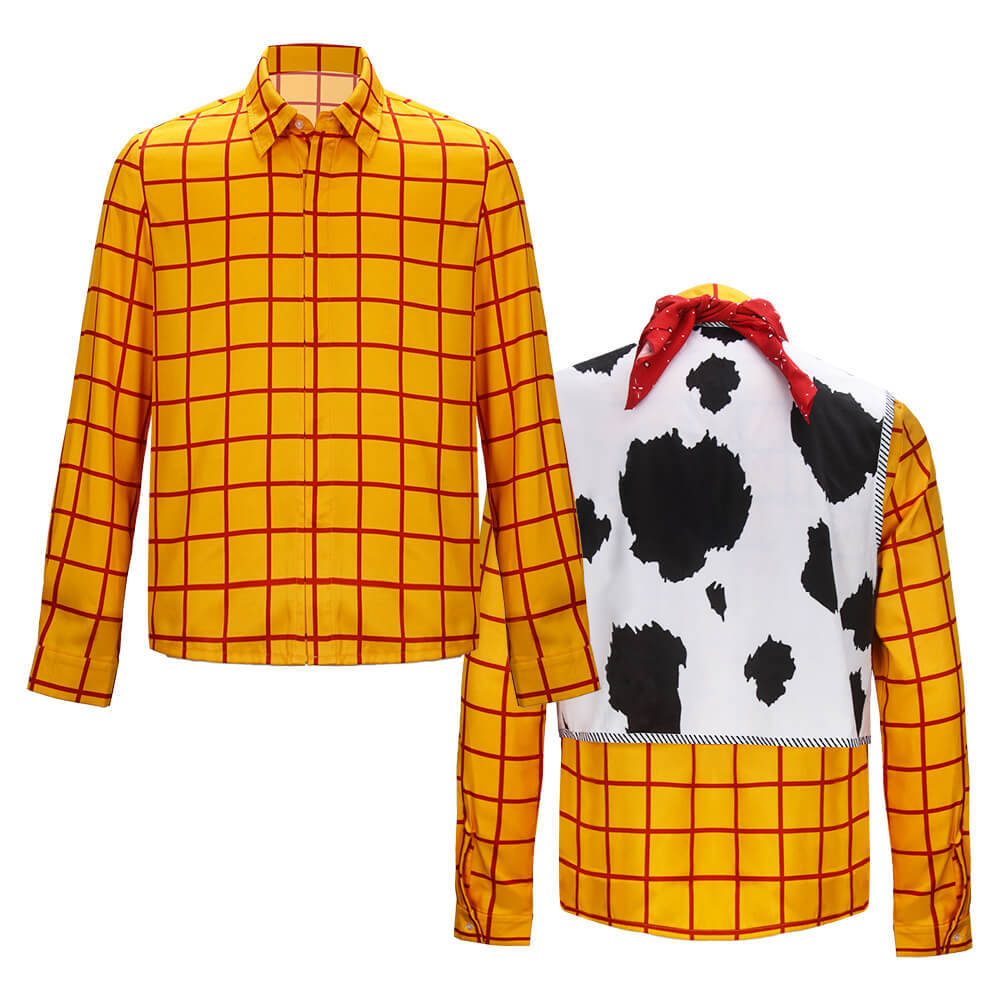 Toy Story Woody Cowboy Tops Cosplay Costume