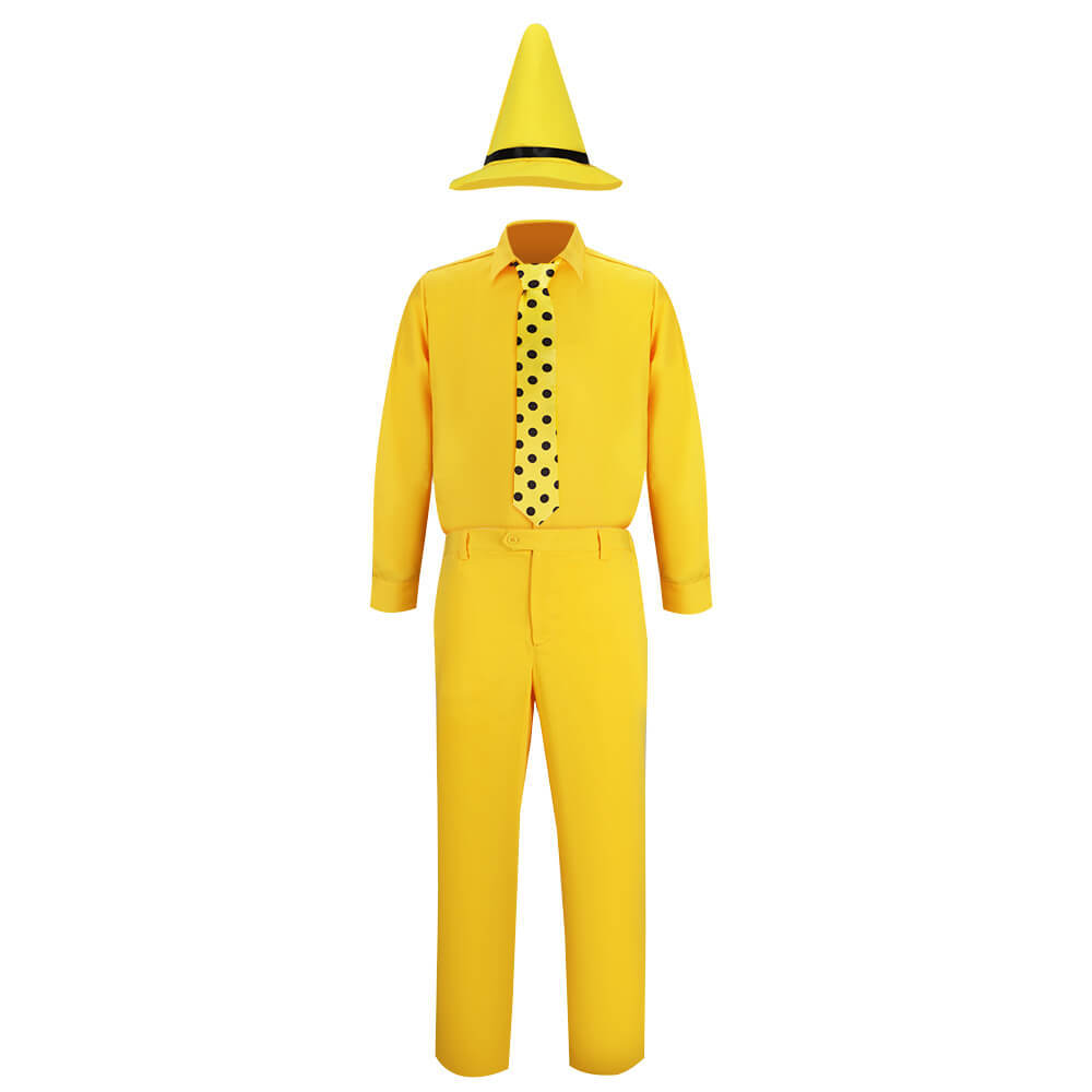 Curious George Man with the Yellow Hat Costume Ted Cosplay (M-XXL Ready to Ship)