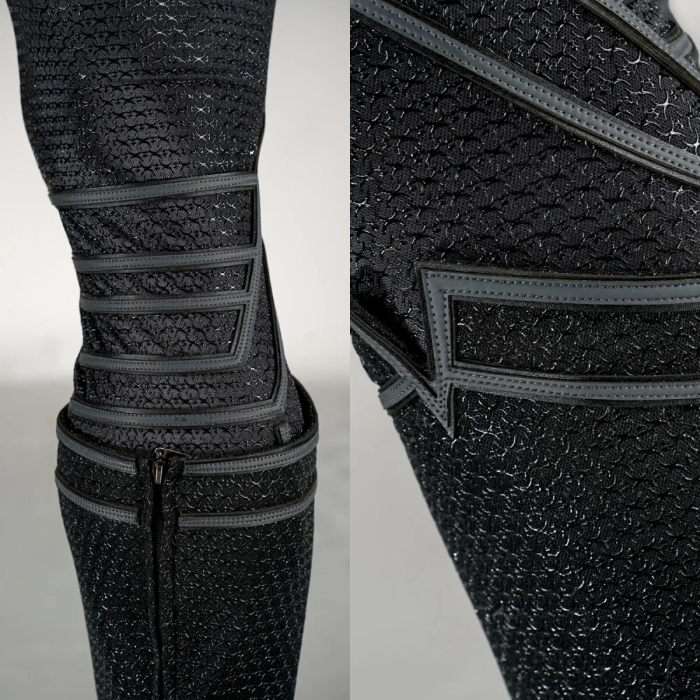 Clark Kent Black Suit Cosplay Costume Man of Steel Top Level Hallowcos, image size:1000x1000