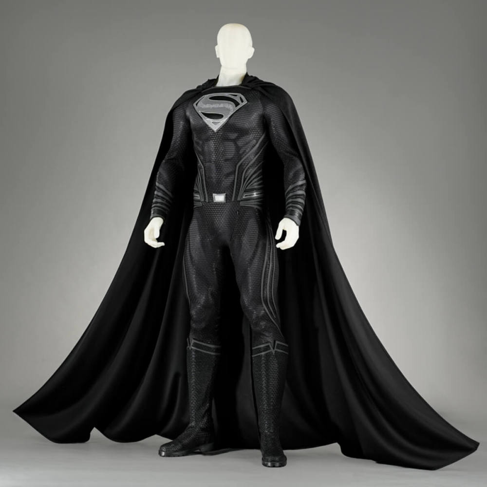Clark Kent Black Suit Cosplay Costume Man of Steel Top Level