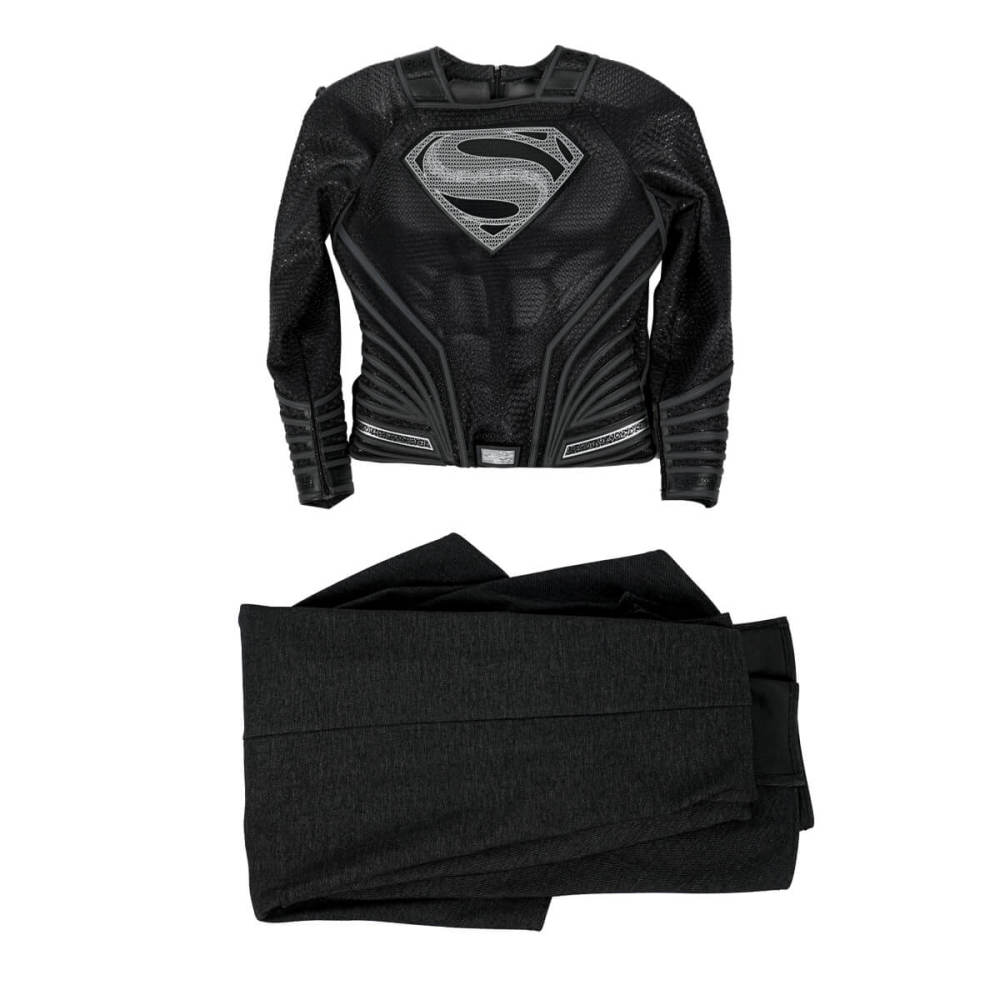 Clark Kent Black Suit Cosplay Costume Man of Steel Top Level