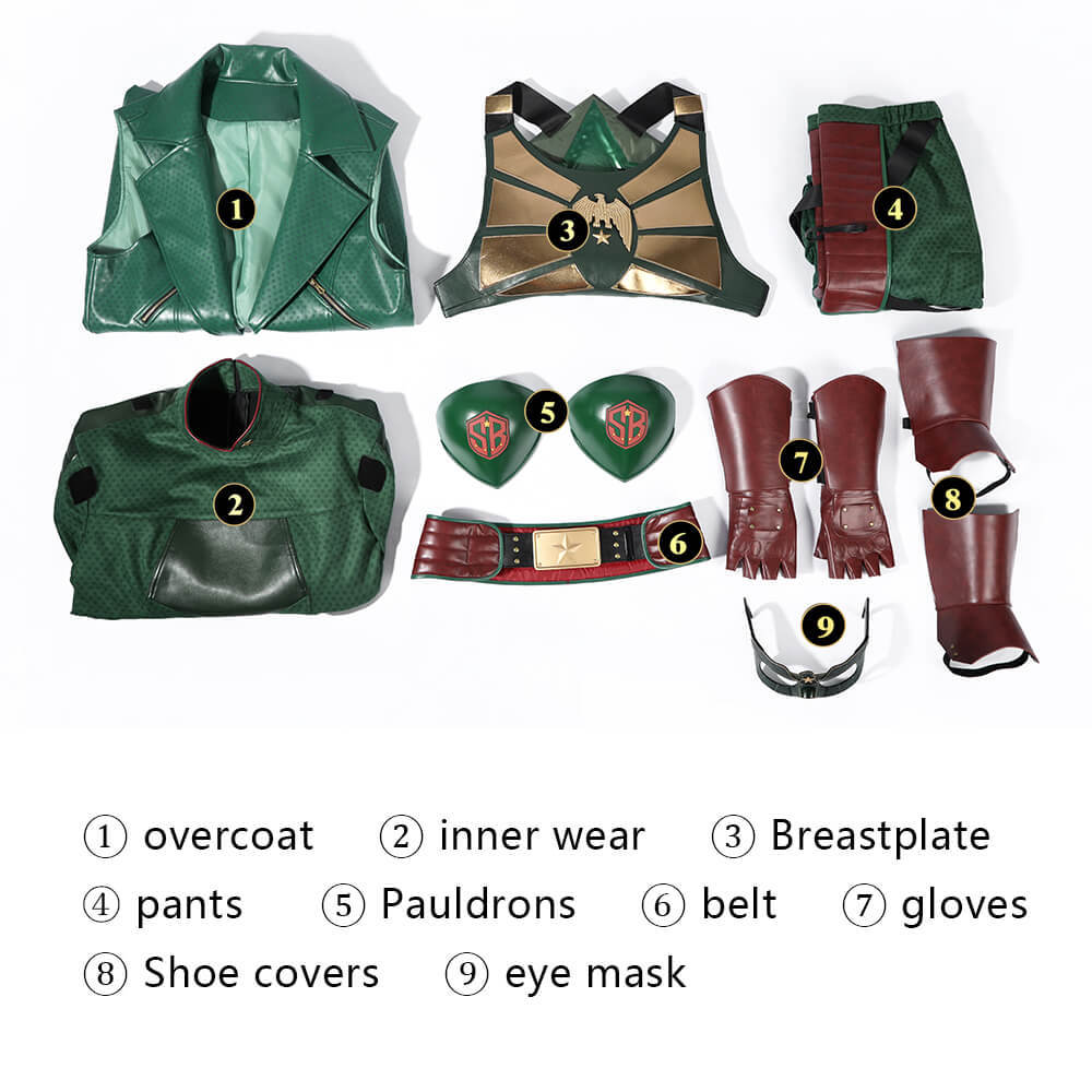 Vought Rising Soldier Boy Cosplay Costume with Eye Mask The Boys