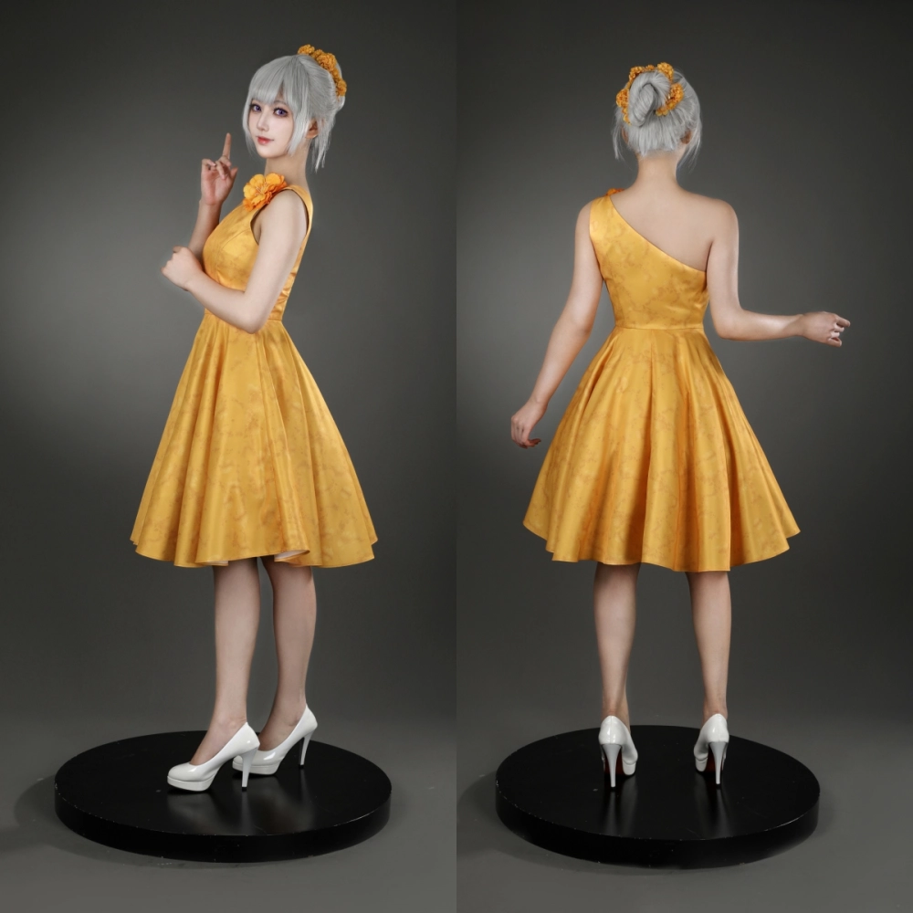 Zootopia 2 Judy Hopps Yellow Dress Cosplay Costume Hallowcos