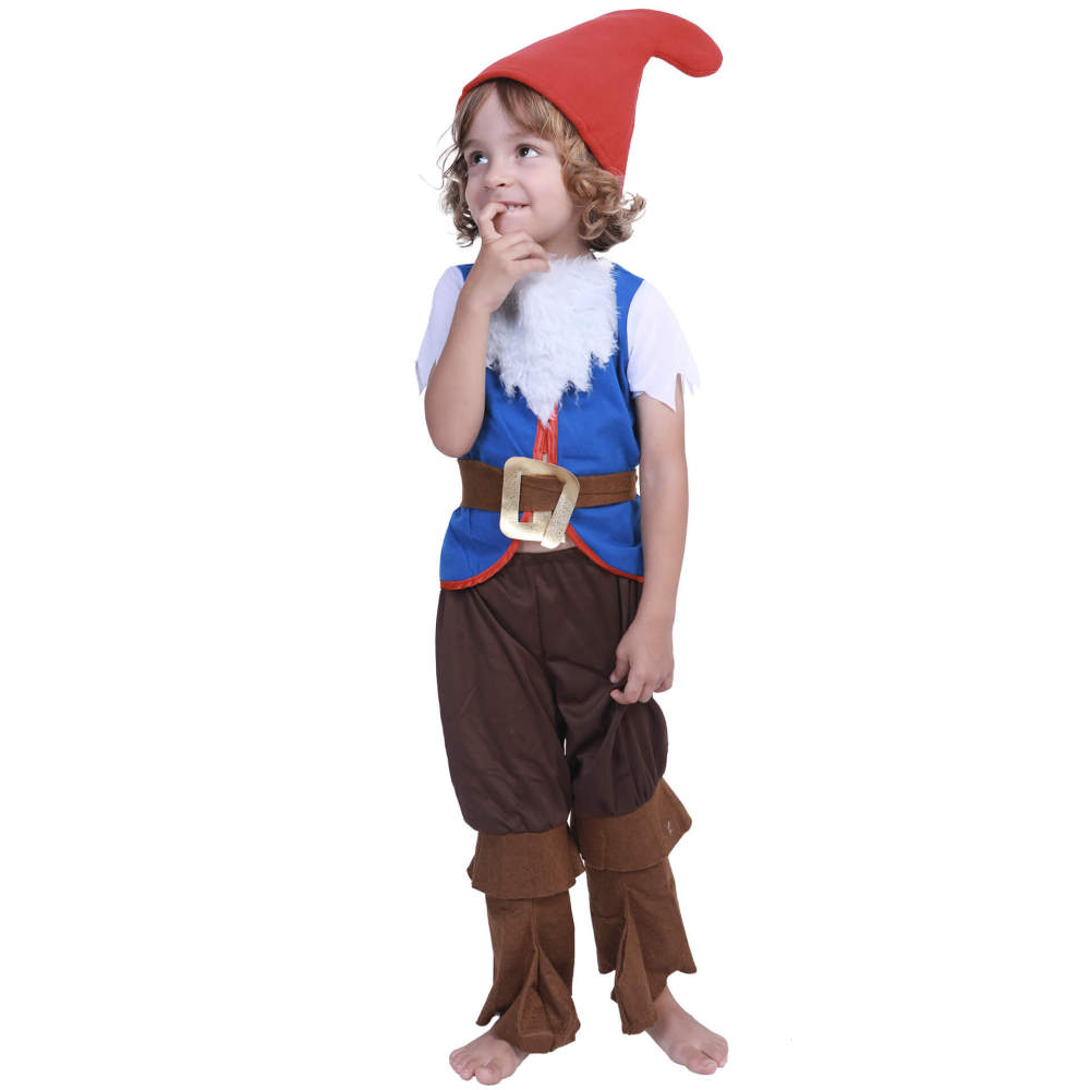 Kids Mushroom Christmas Elf Costume