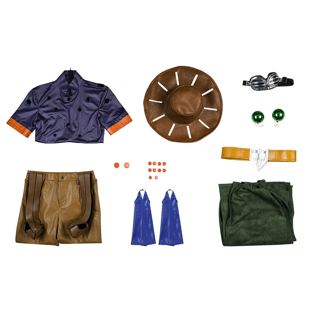Gyro Zeppeli Cosplay Costume JoJos