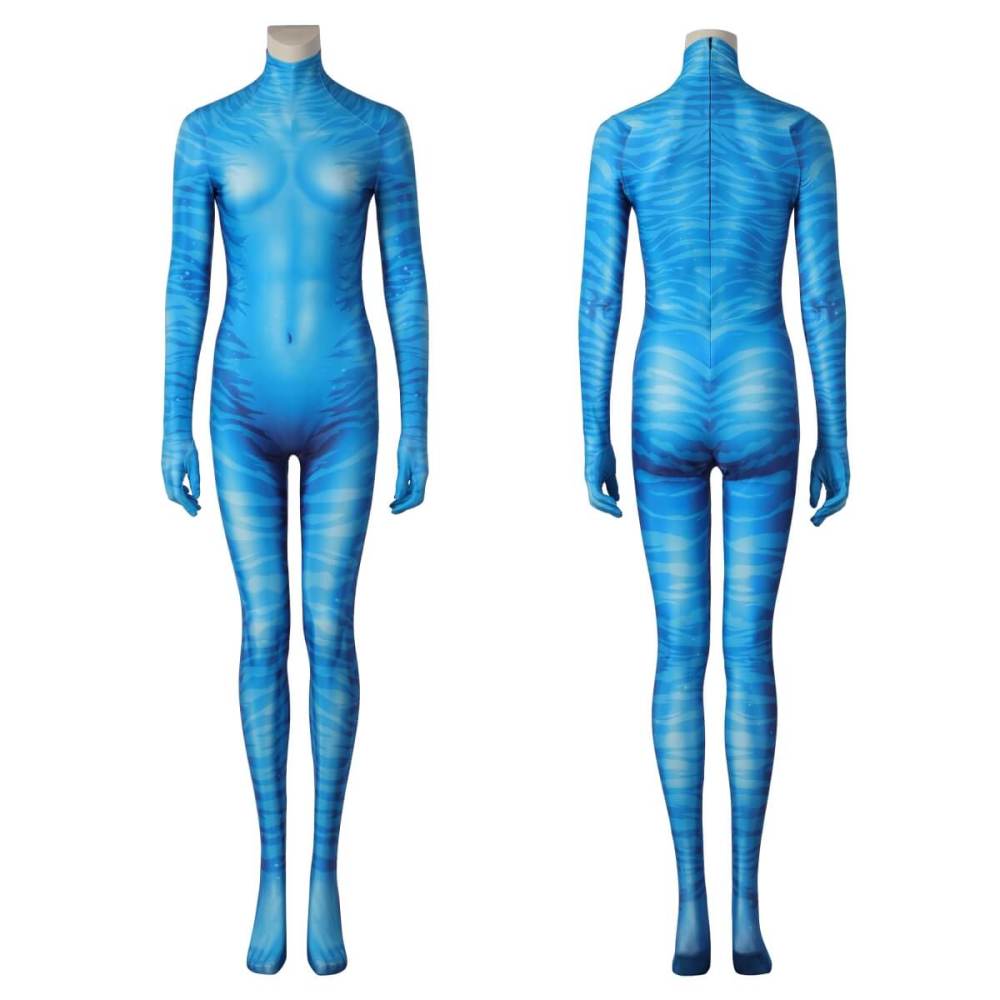 Avatar 2 The Way of Water Neytiri Jumpsuit Cosplay Costume Printed Style