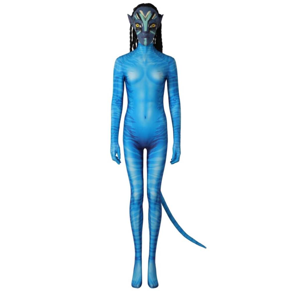 Avatar 2 The Way of Water Neytiri Jumpsuit Cosplay Costume Printed Style