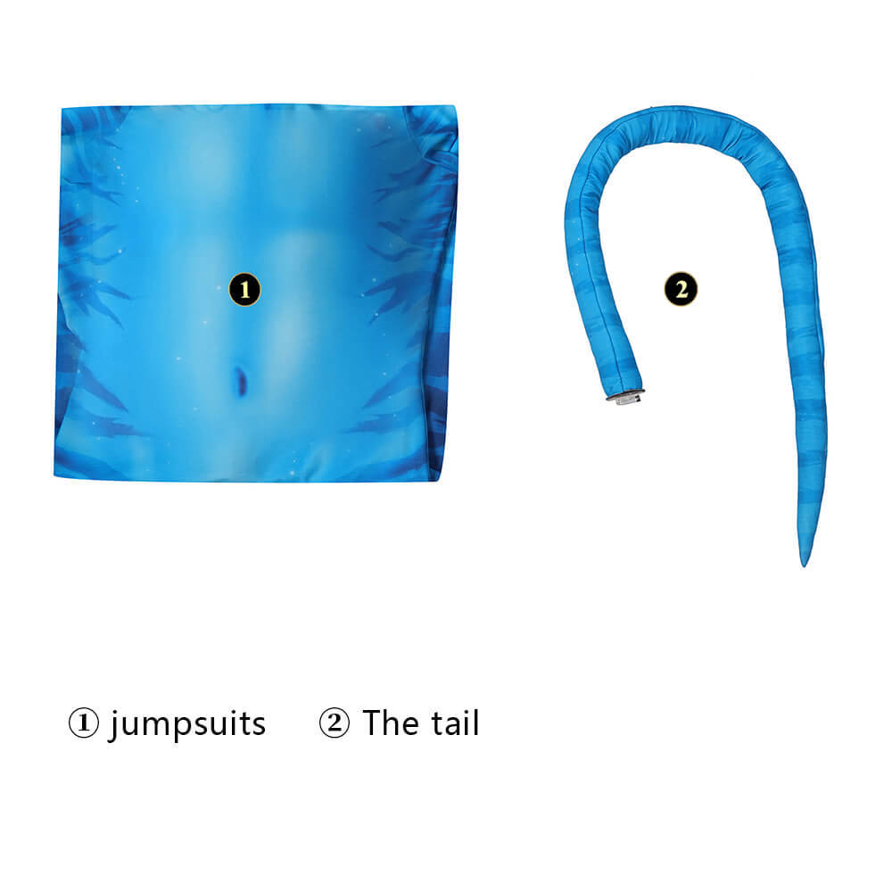 Avatar 2 The Way of Water Neytiri Jumpsuit Cosplay Costume Printed Style