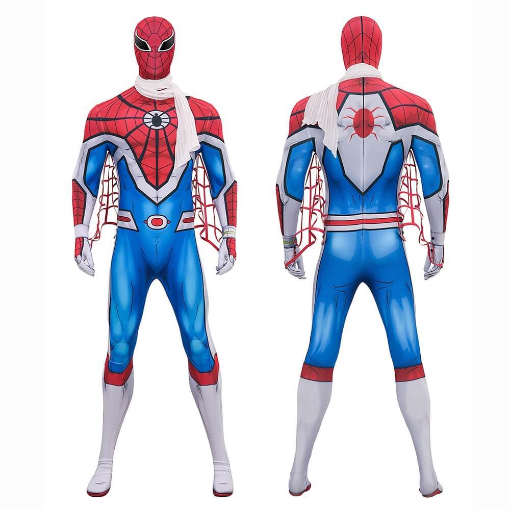 Spider-Man Takuya Yamashiro Cosplay Costume Printed Style Spider-Verse Vs. Venomverse