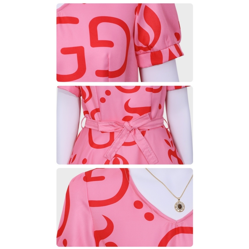 Zootopia 2 Fru Fru Pink Dress Cosplay Costume for Women Kids
