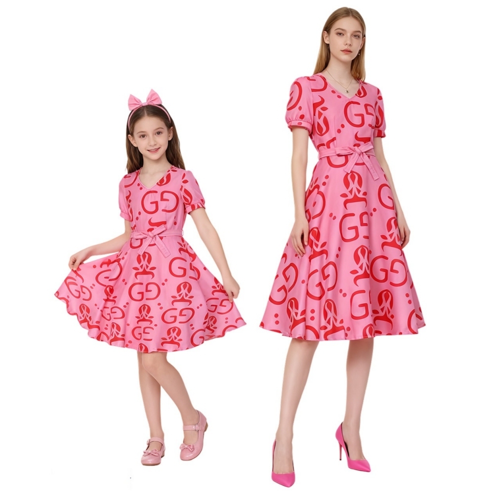 Zootopia 2 Fru Fru Pink Dress Cosplay Costume for Women Kids