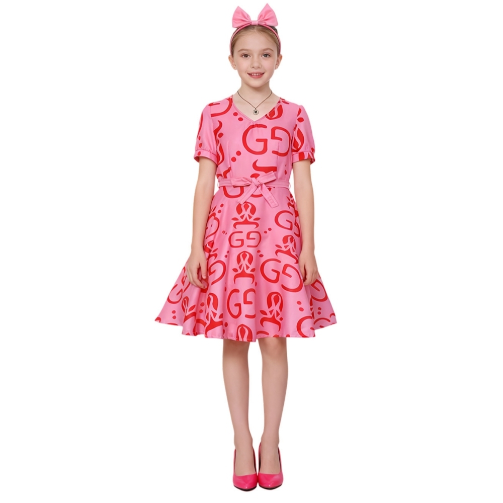 Zootopia 2 Fru Fru Pink Dress Cosplay Costume for Women Kids