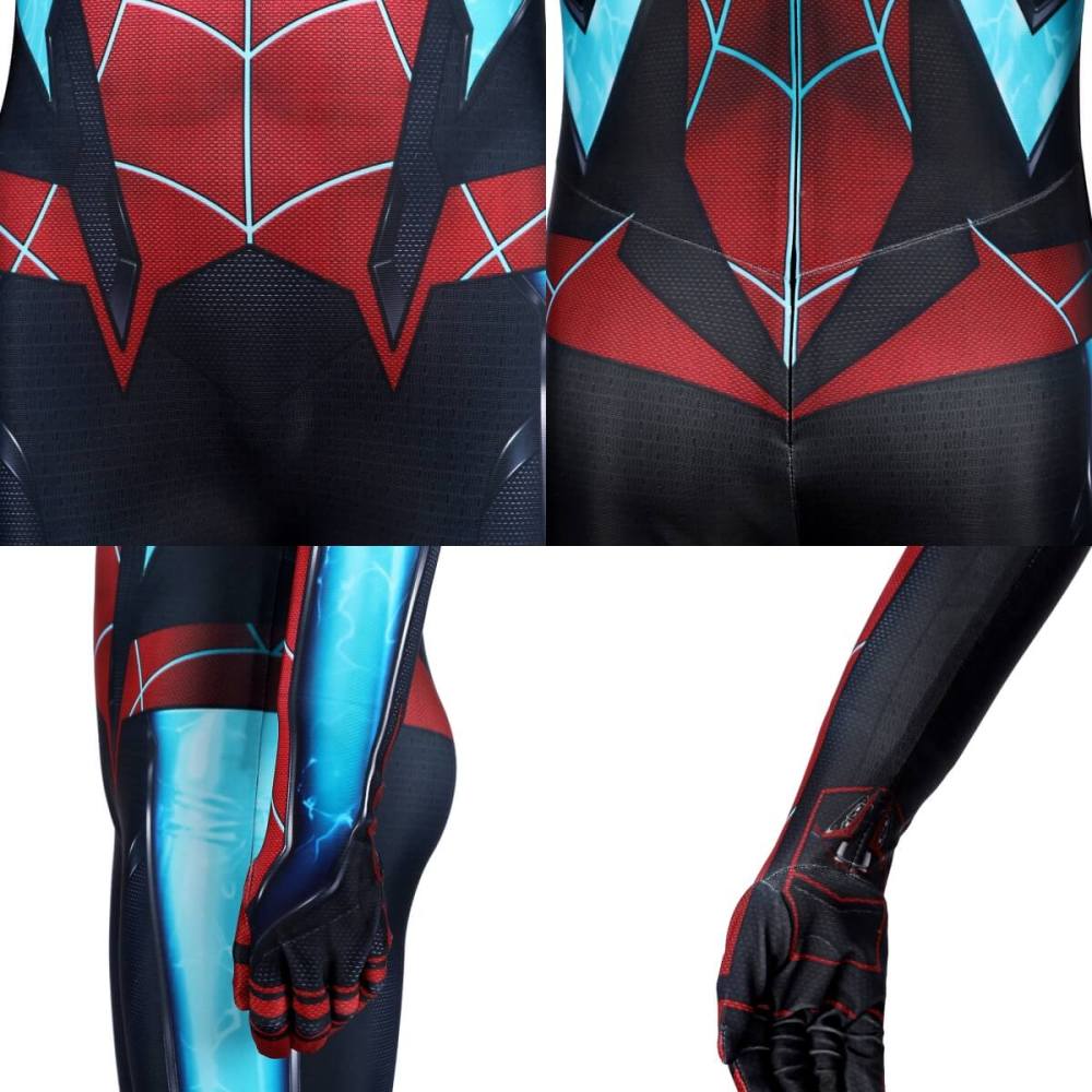 Kids Spider-Man 2 Miles Morales Evolved Suit Cosplay Costume