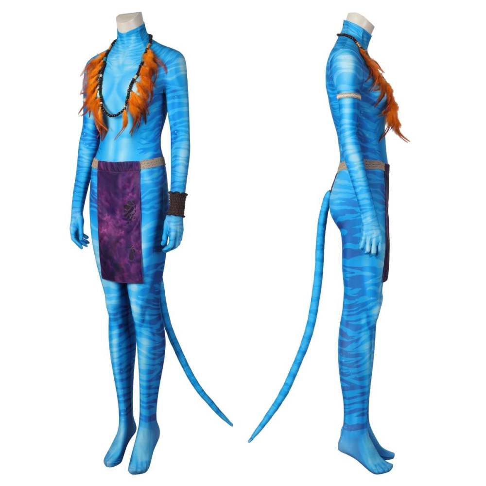 Neytiri Jumpsuit Mask Avatar 2 The Way of Water Cosplay Costume Style B