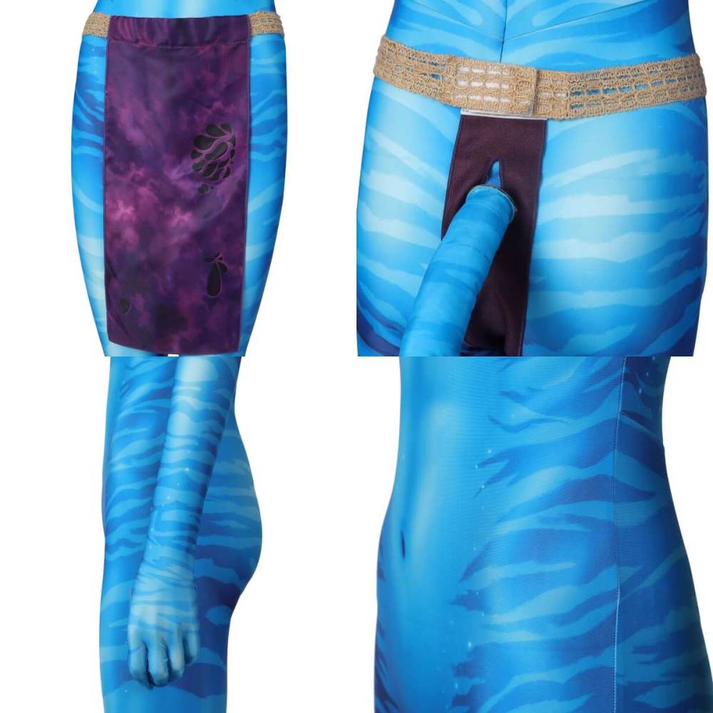 Neytiri Jumpsuit Mask Avatar 2 The Way of Water Cosplay Costume Style B