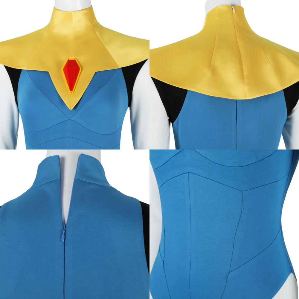 Blonde Blazer Mandy Cosplay Costume Superhero Outfits