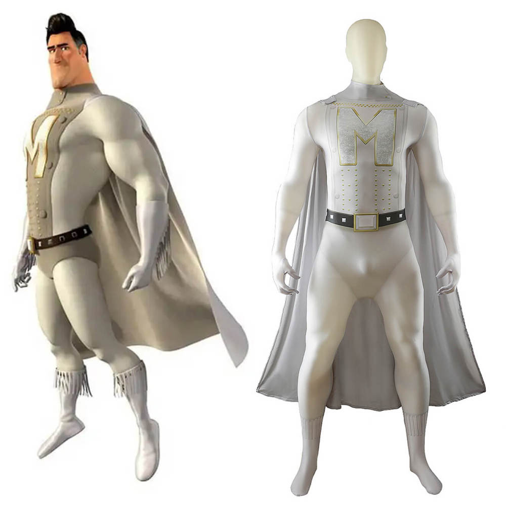 Megamind Metro Man Cosplay Costume Printed Style