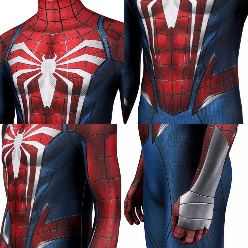 Spider-Man PS5 Peter Parker Advanced Suit 2.0 Cosplay Costume