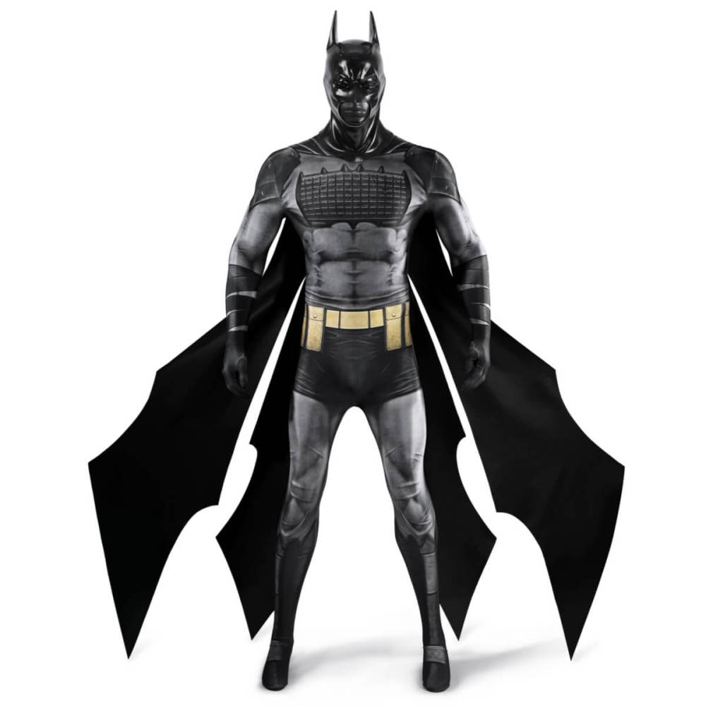 Absolute Bruce Wayne Cosplay Costume Mask Printed Style