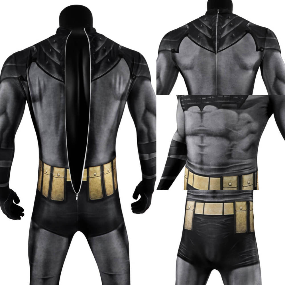 Absolute Bruce Wayne Cosplay Costume Mask Printed Style