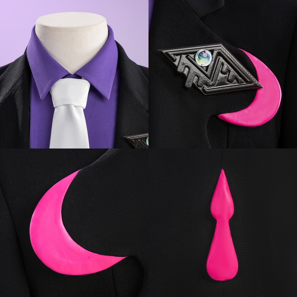 Corbeau Legends: ZA Cosplay Costume with Glasses