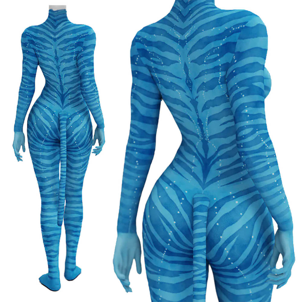 Avatar: Fire and Ash Neytiri Bodysuit Cosplay Costume for Adult Kids