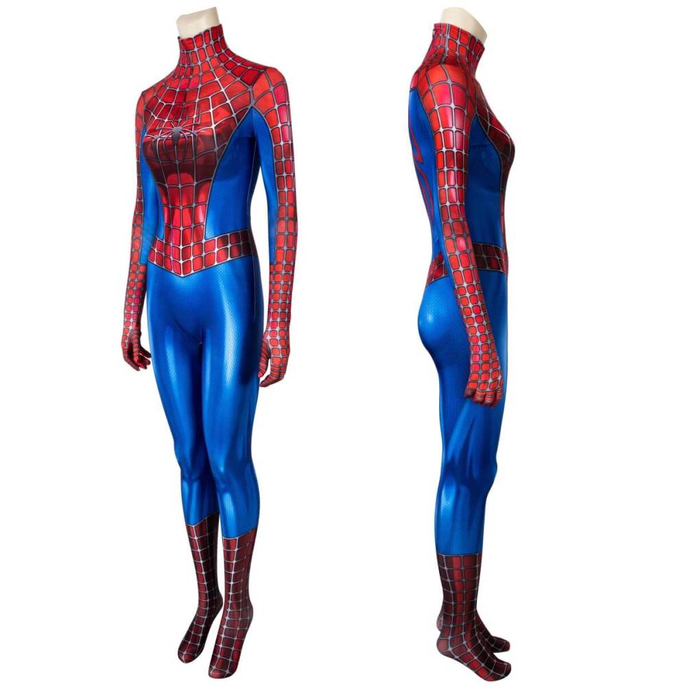 Spider-Man 2 Tobey Maguire Female Jumpsuit Cosplay Costume