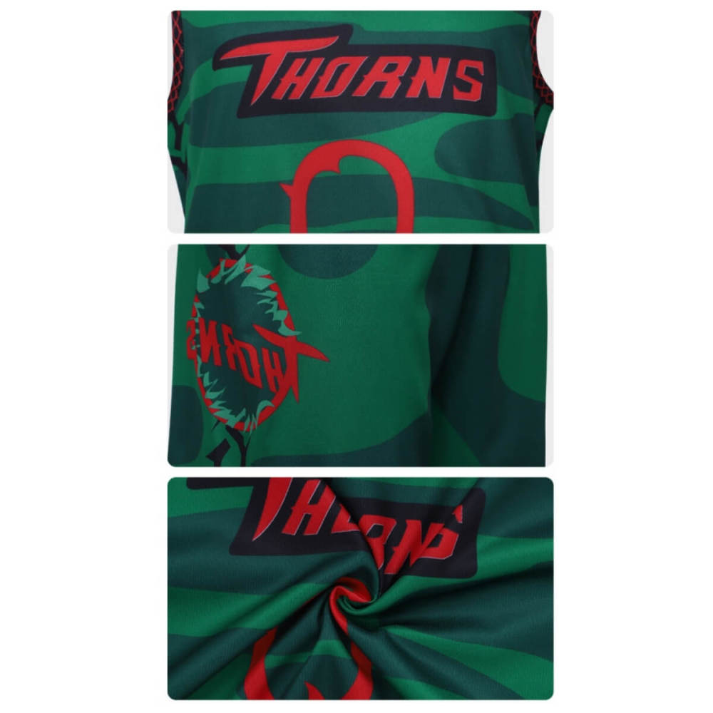GOAT Movie Vineland Thorns Basketball Jersey Will Harris Suit