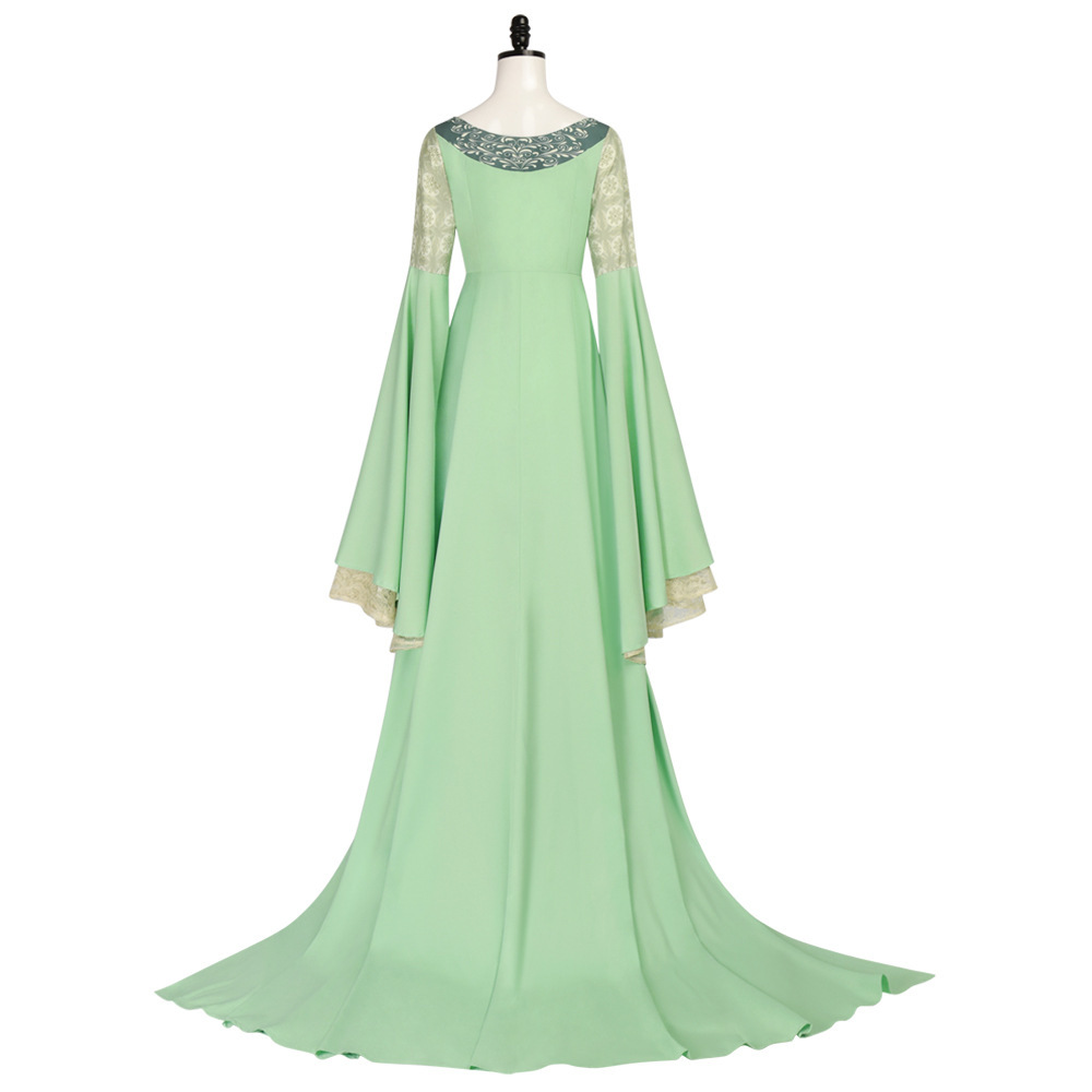 Arwen Cosplay Costume TLOR Green Dress