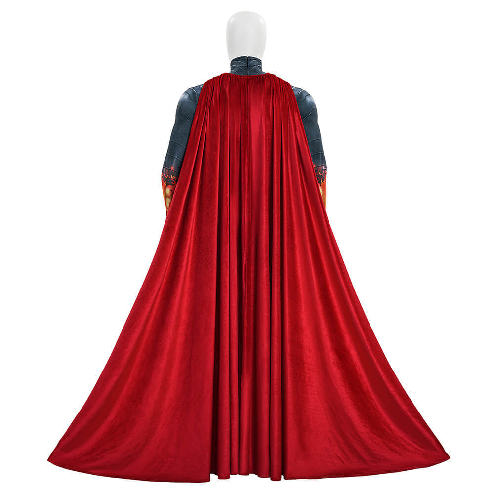 Absolute Clark Kent Cosplay Costume Jumpsuit Cloak