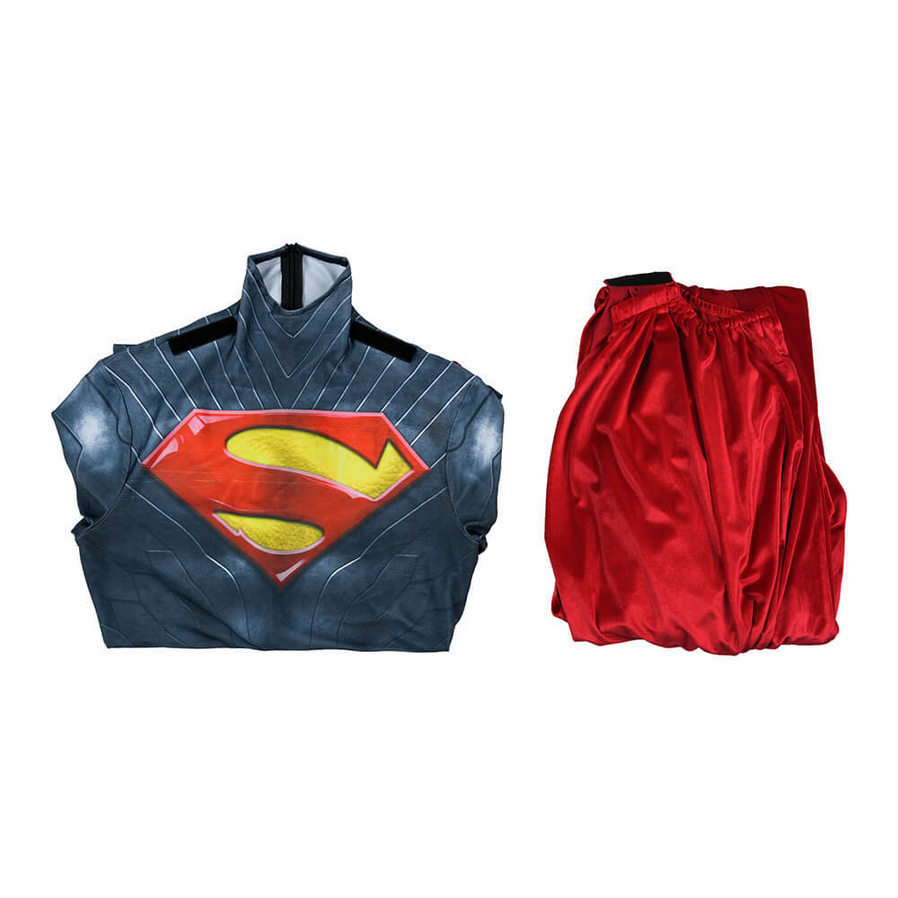 Absolute Clark Kent Cosplay Costume Jumpsuit Cloak