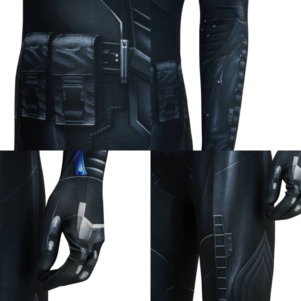 Arkham Knight Dick Grayson Jumpsuit Eye Mask Cosplay Costume