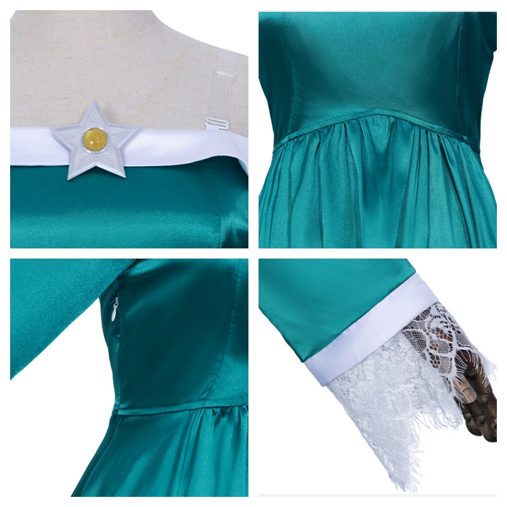 The Super Mario Galaxy Movie Rosalina Princess Dress Cosplay Costume