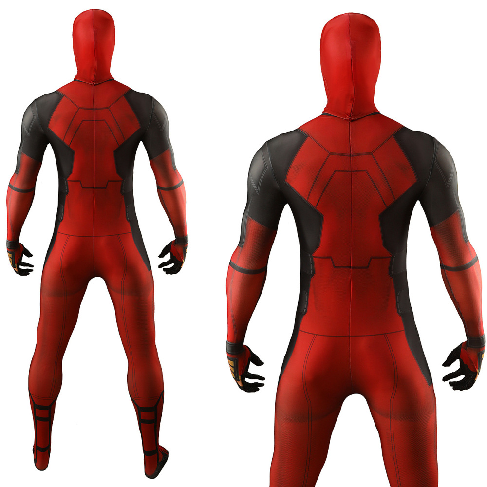 Deadpool 3 Wade Wilson Cosplay Costume Jumpsuit Mask Printed Style