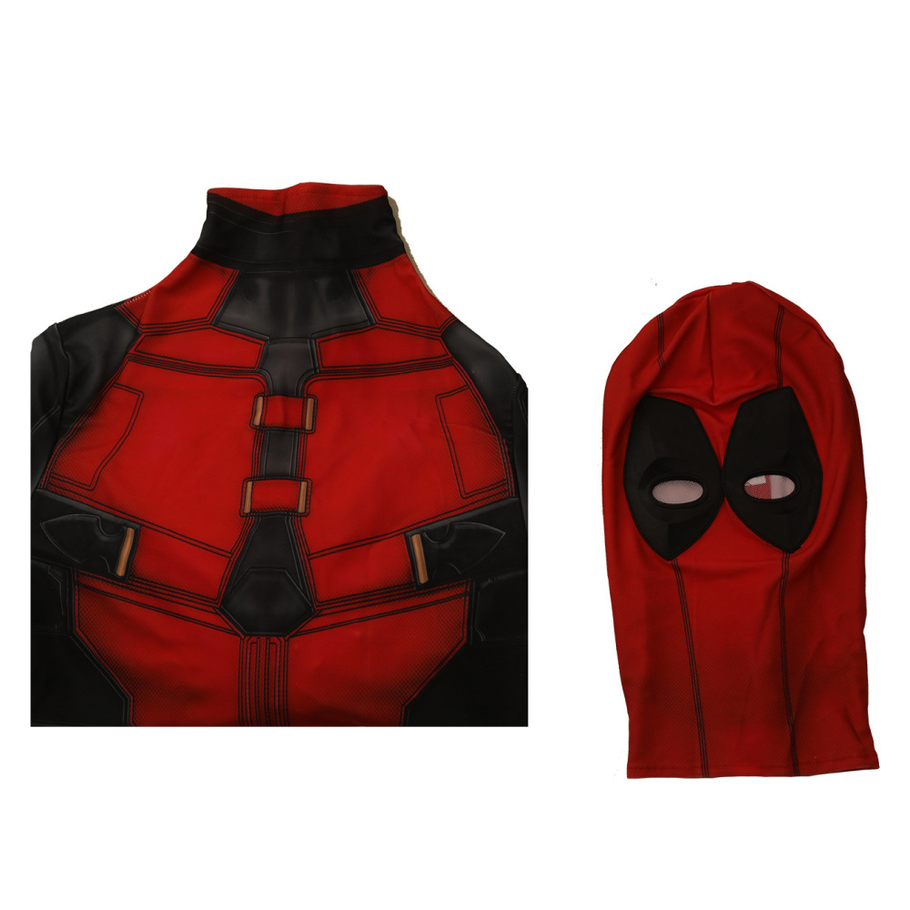 Deadpool 3 Wade Wilson Cosplay Costume Jumpsuit Mask Printed Style
