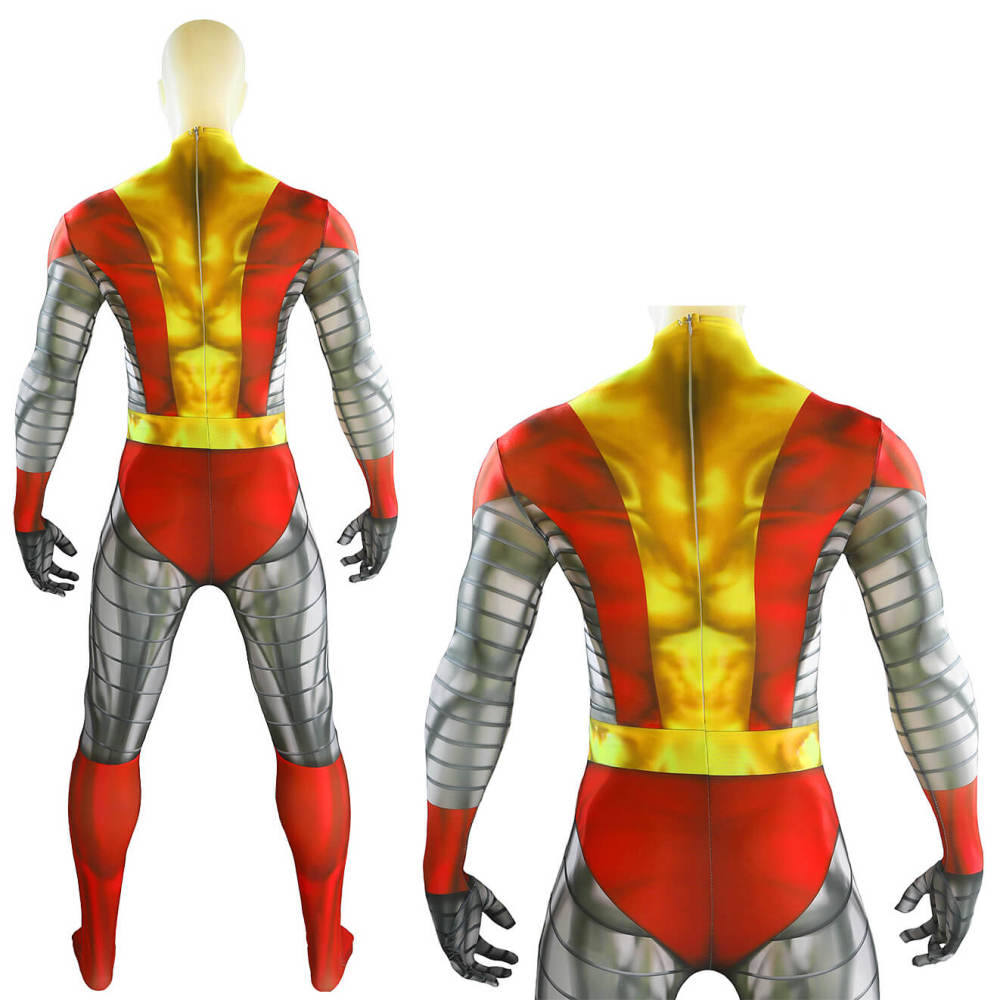X-men Colossus Cosplay Costume Printed Bodysuit
