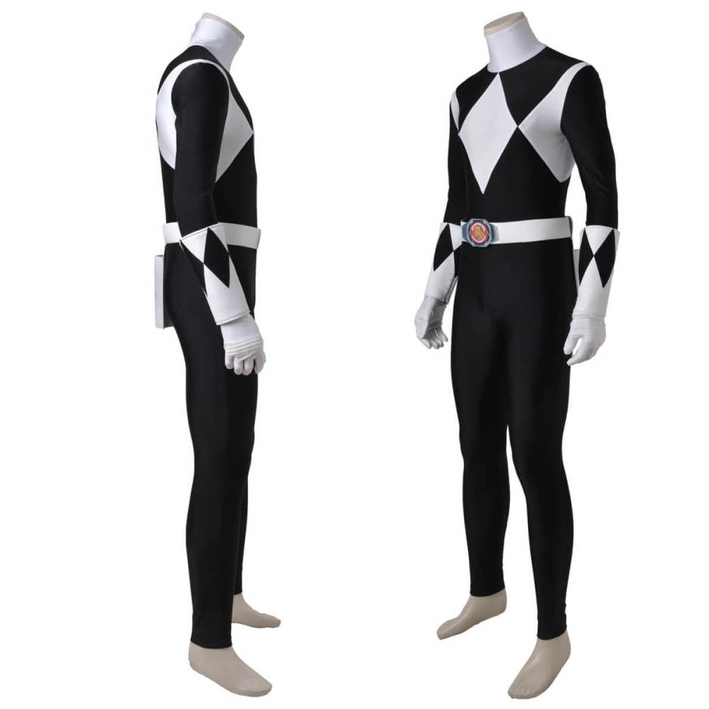 Black Ranger Zack Taylor Cosplay Costume Power Rangers Mammoth Ranger