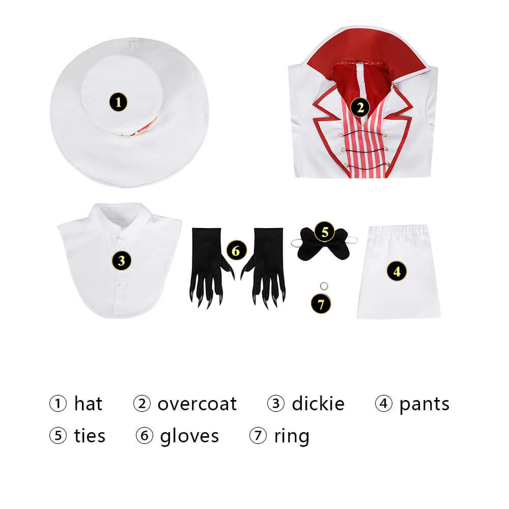Hazbin Hotel Lucifer Morningstar Cosplay Costume Hallowcos Upgrade