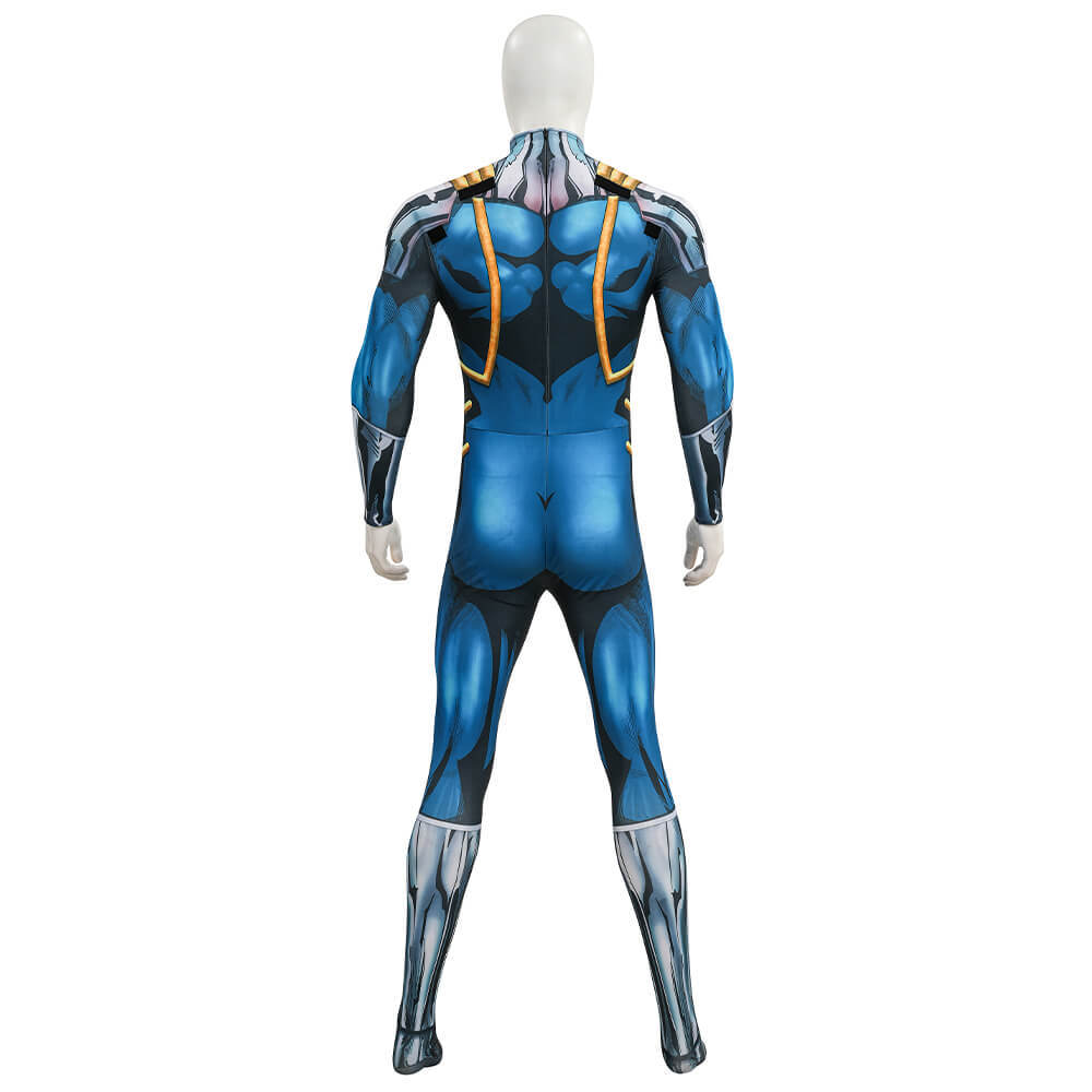 Superboy-Prime Kal El Cosplay Costume Jumpsuit Cloak