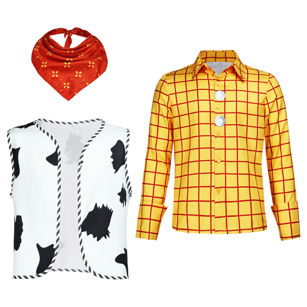 Toy Story Woody Cowboy Tops Cosplay Costume