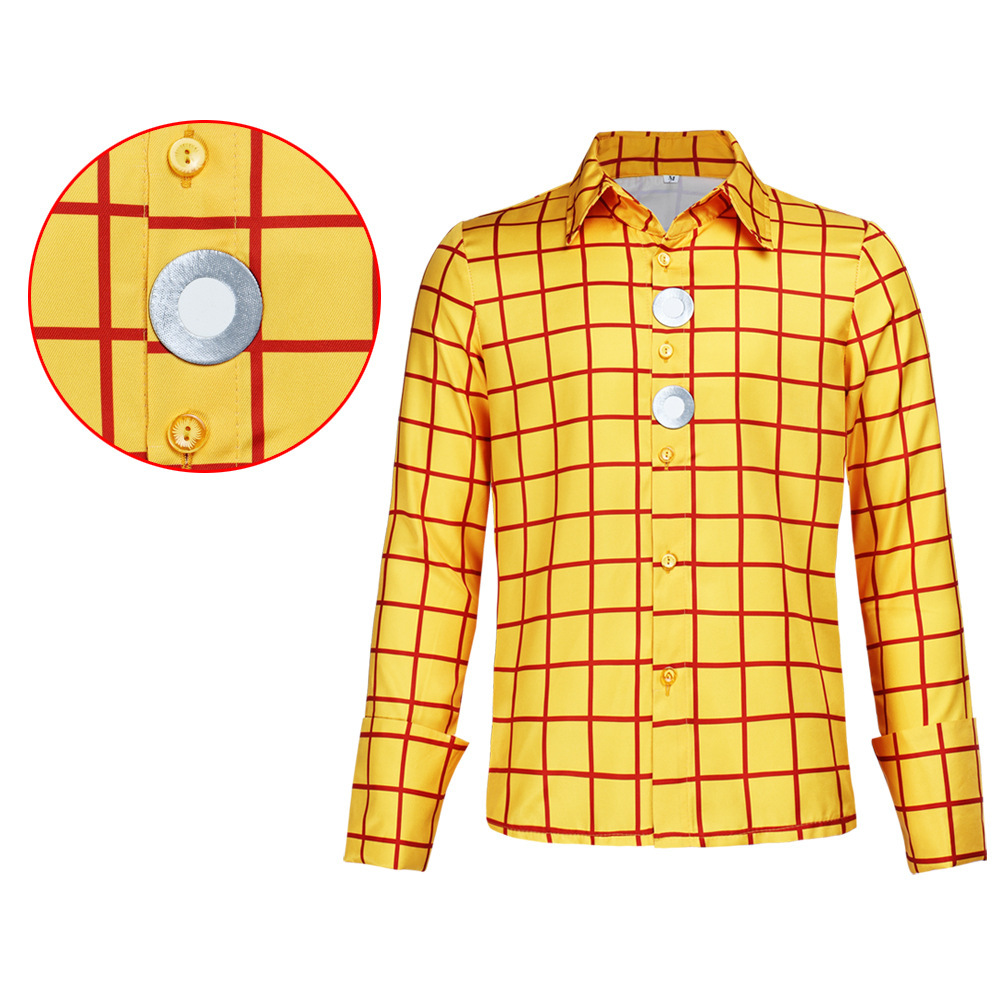 Toy Story Woody Cowboy Tops Cosplay Costume