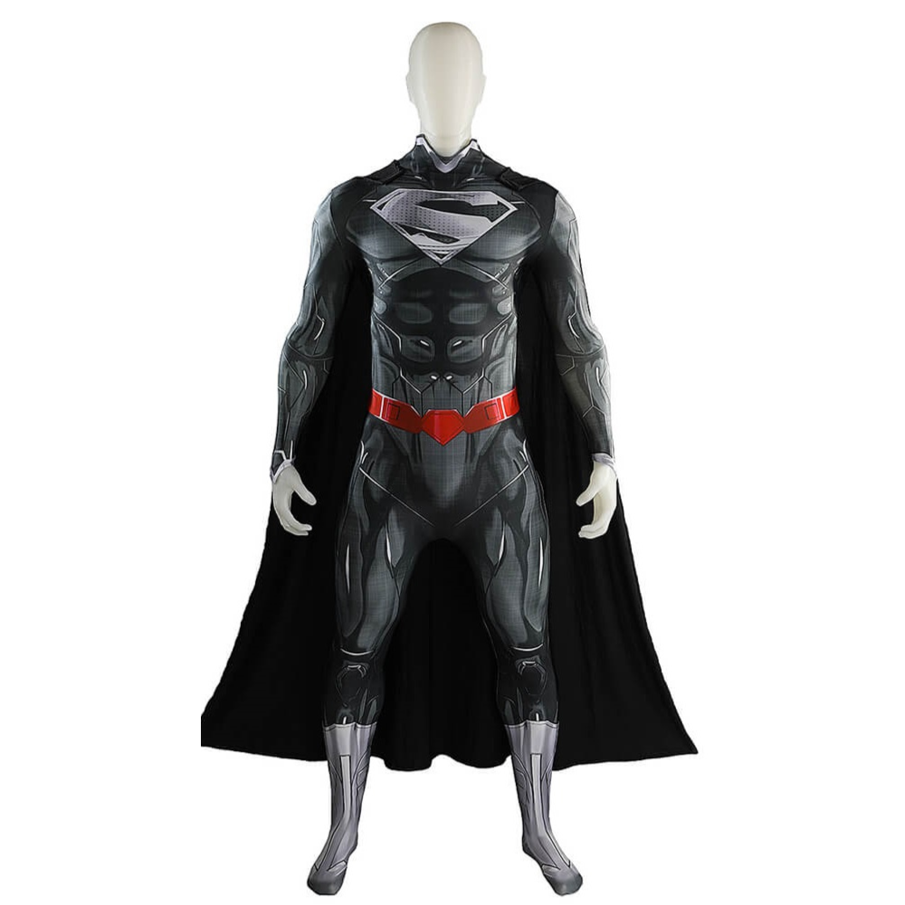 Clark Kent New 52 Black Suit Cosplay Costume for Adults Kids