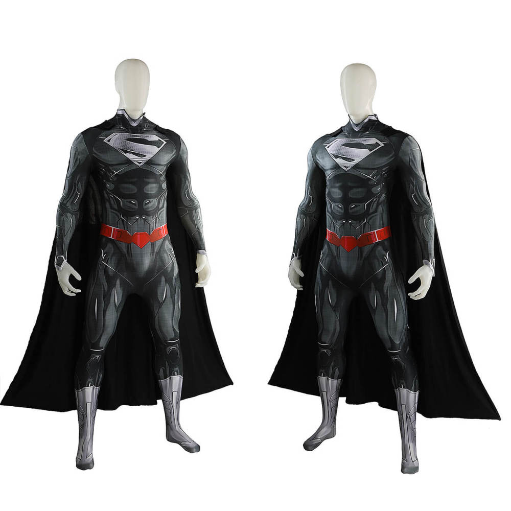 Clark Kent New 52 Black Suit Cosplay Costume for Adults Kids