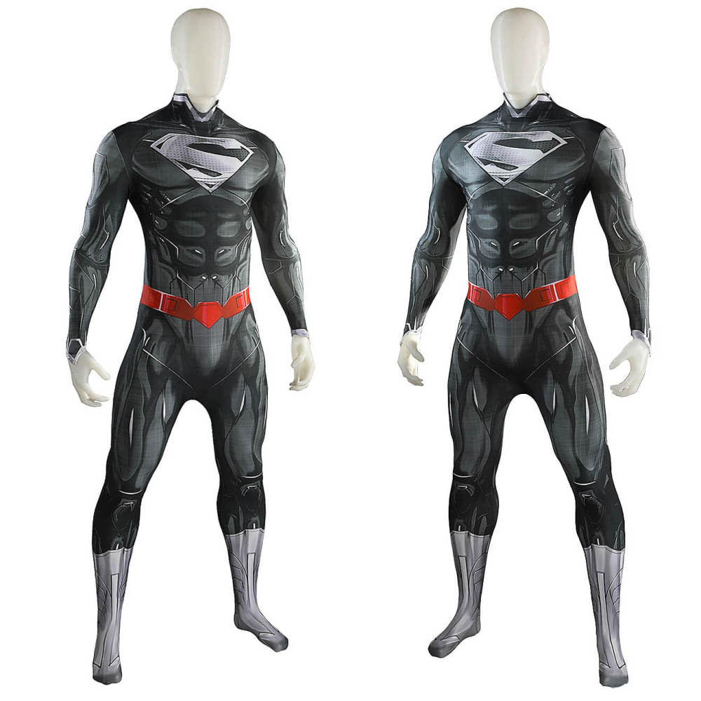 Clark Kent New 52 Black Suit Cosplay Costume for Adults Kids