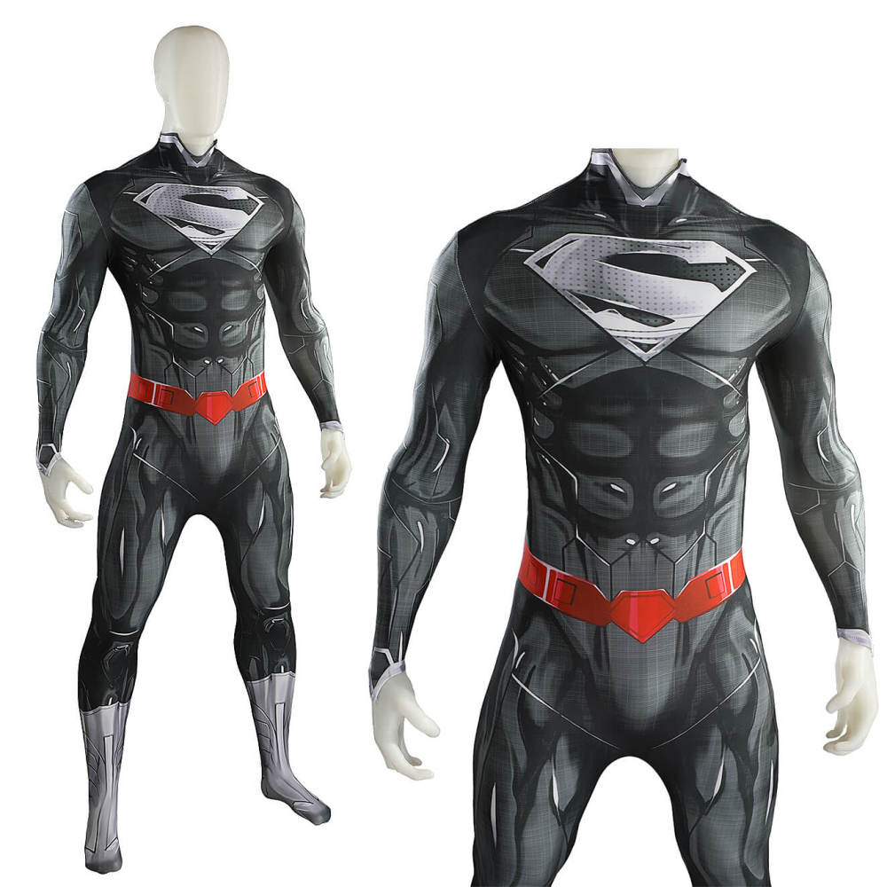 Clark Kent New 52 Black Suit Cosplay Costume for Adults Kids