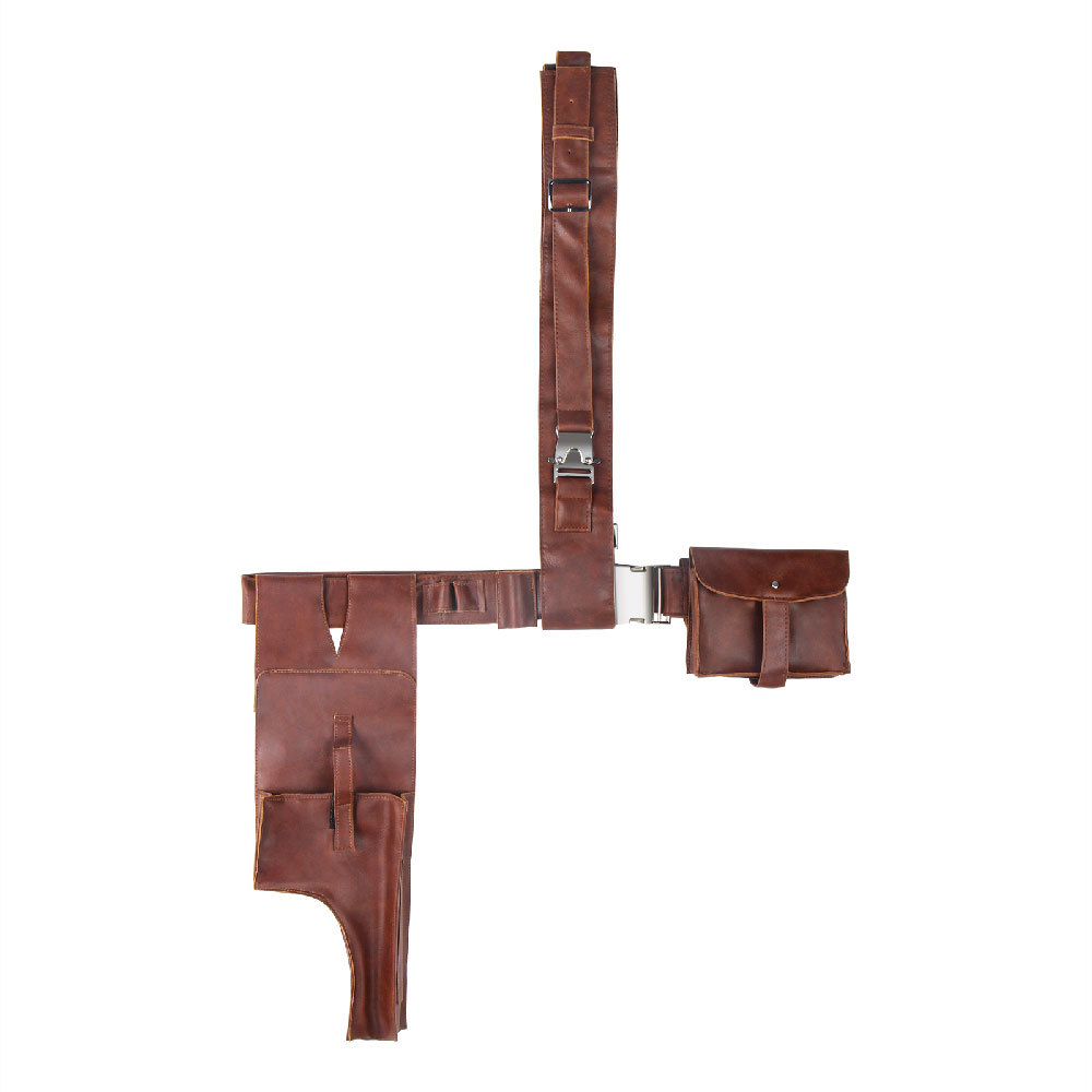 The Mandalorian 2 Din Djarin Adjustable Leather Belt With Pocket Cosplay Props