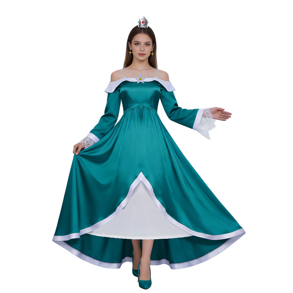 The Super Mario Galaxy Movie Rosalina Princess Dress Cosplay Costume